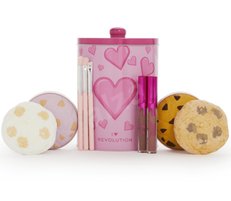 2x paletka, 3x štětec, lesk na rty + bomba