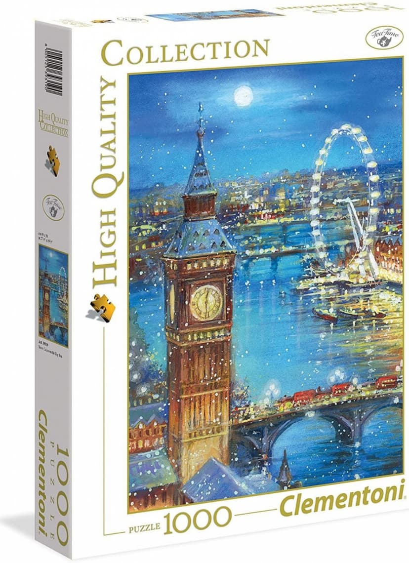 Puzzle Sněží na Big Ben 1000 dílků