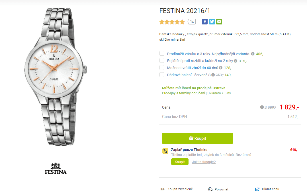 Dámské hodinky FESTINA 