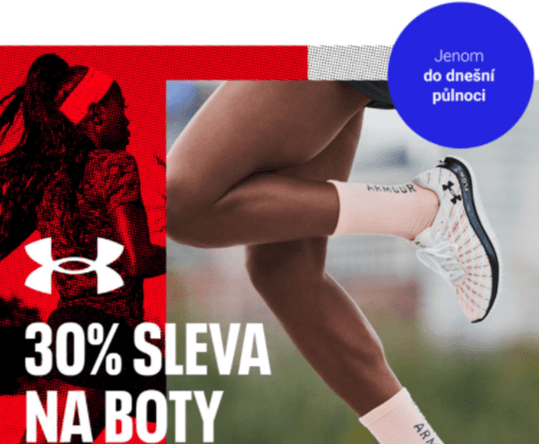 Extra sleva 30% na obuv Under Armour