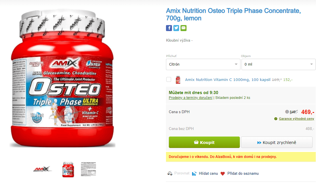 Kloubní výživa Amix Nutrition 700 g