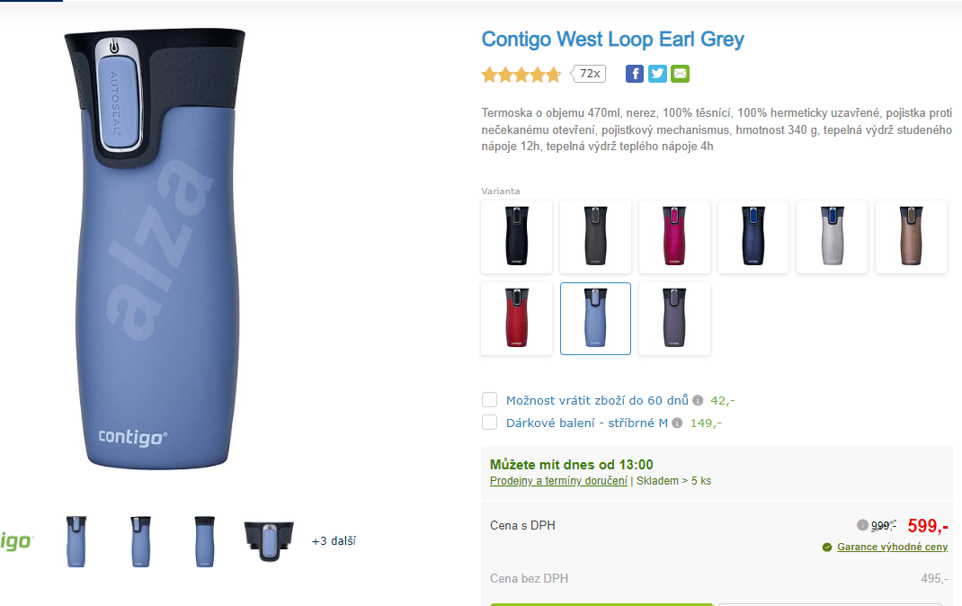 Termoska Contigo West Loop 430ml