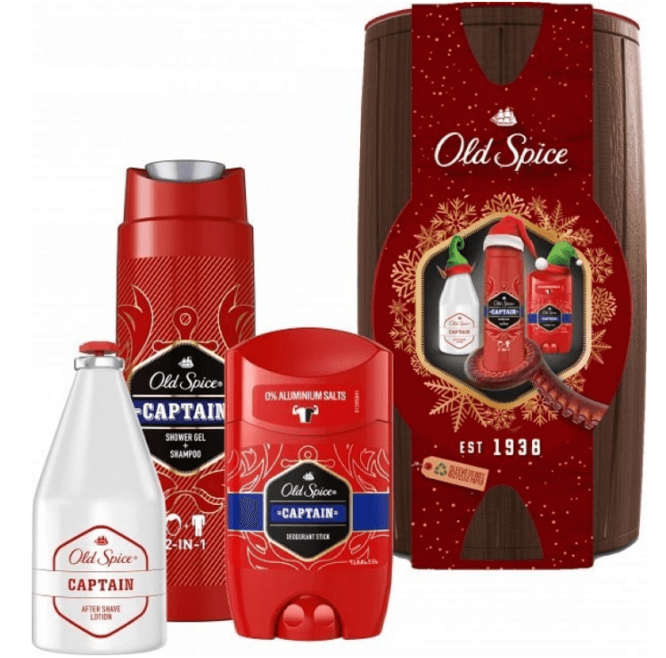 Dárková sada OLD SPICE Captain Wooden Barrel