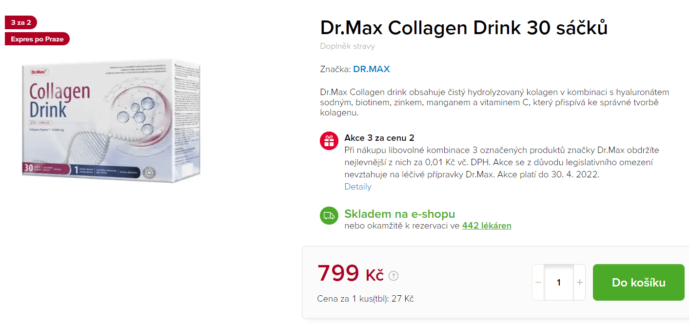 Collagen Drink 30 sáčků - akce 3za2