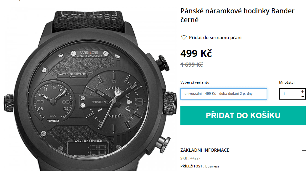 Pánské hodinky Bander
