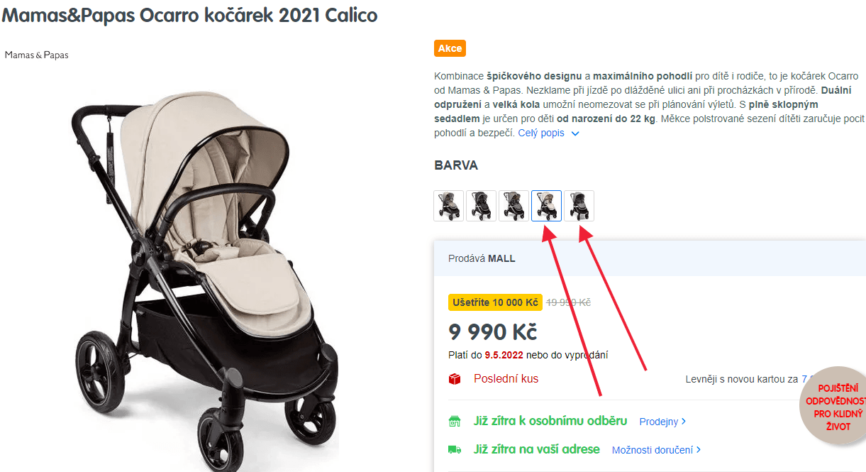 Sportovní kočárek Mamas & Papas Ocarro