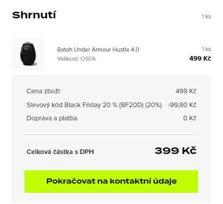 Batoh Under Armour HUSTLE 4.0 - 26 l