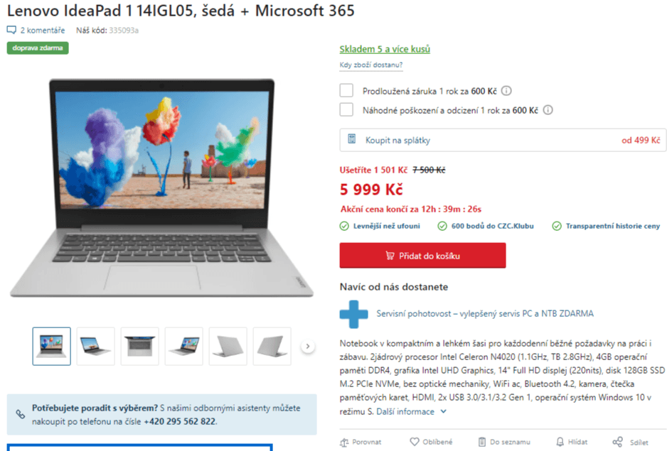 Lenovo, 2,8GHz, 4GB RAM, 14", SSD