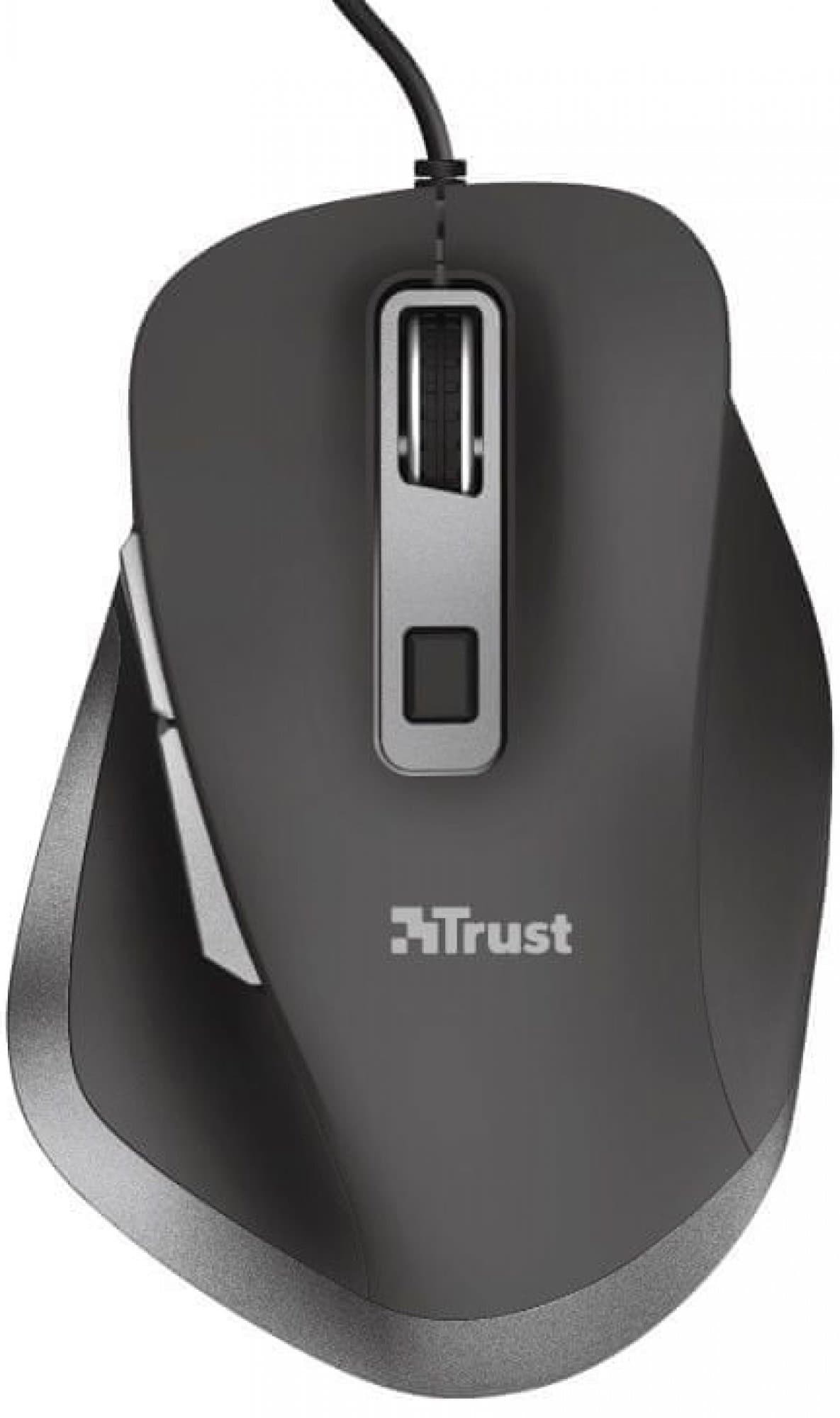 Drátová myš Trust Fyda, optika, 5000DPI, 6 tl.