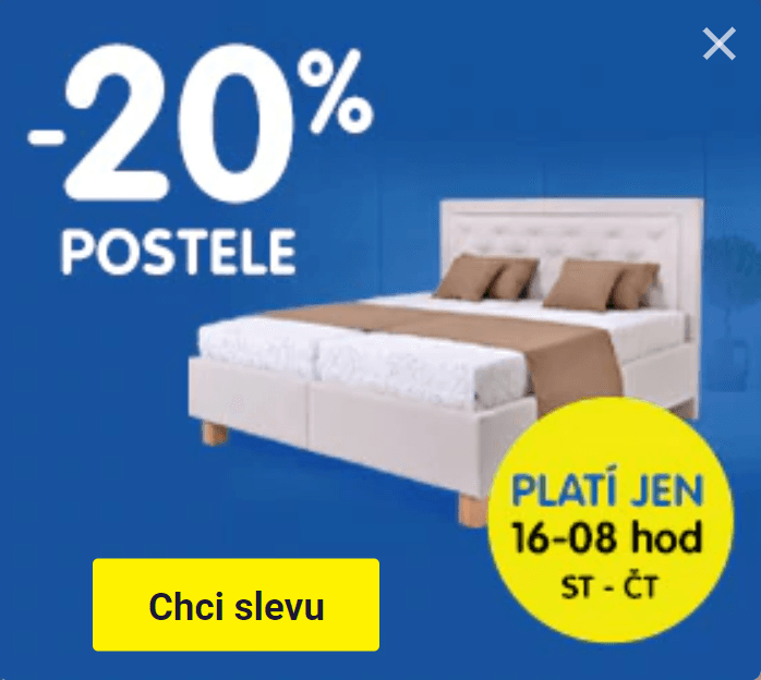 Okay.cz - extra sleva -20% na postele