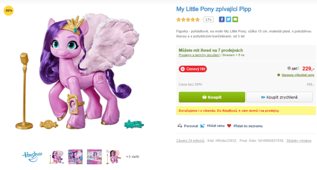 My Little Pony zpívající Pipp
