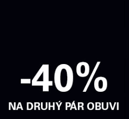 Extra sleva 40% na druhý pár obuvi