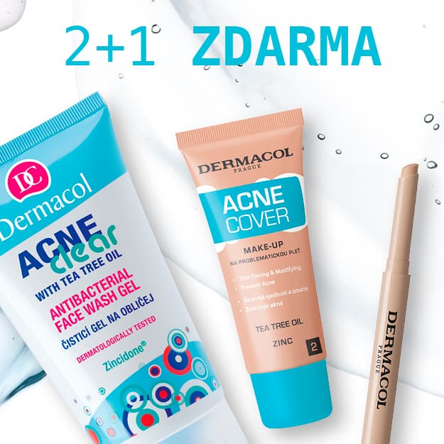 Acneclear a Acnecover - akce 2+1 zdarma