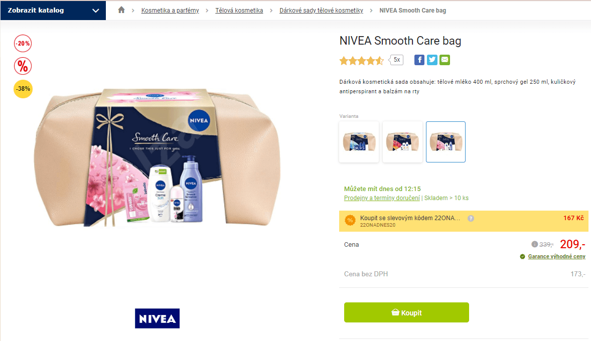 Dárková sada Nivea Smooth Care