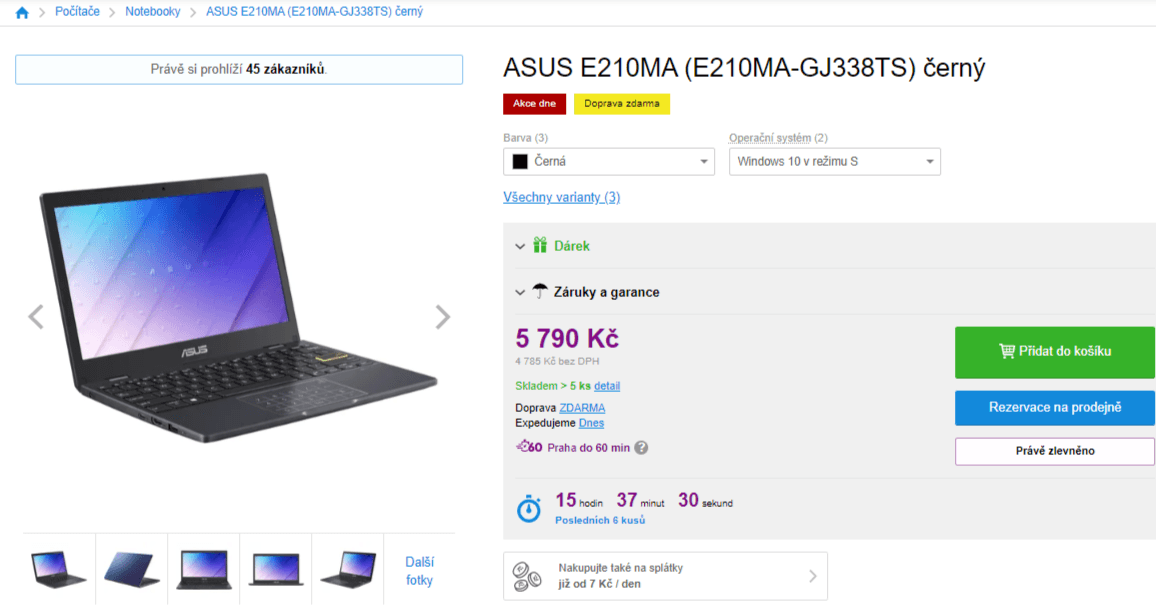 Asus, 2,8GHz, 4GB RAM, SSD, 11,6"