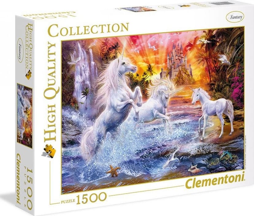 Puzzle Clementoni jednorožci, 1500 dílů
