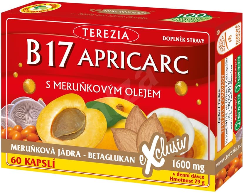 Vitamín B TEREZIA B17 - 60 kapslí