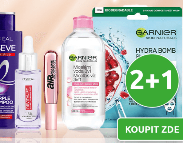 2+1 na Loréal, Elseve, Mixa a Garnier