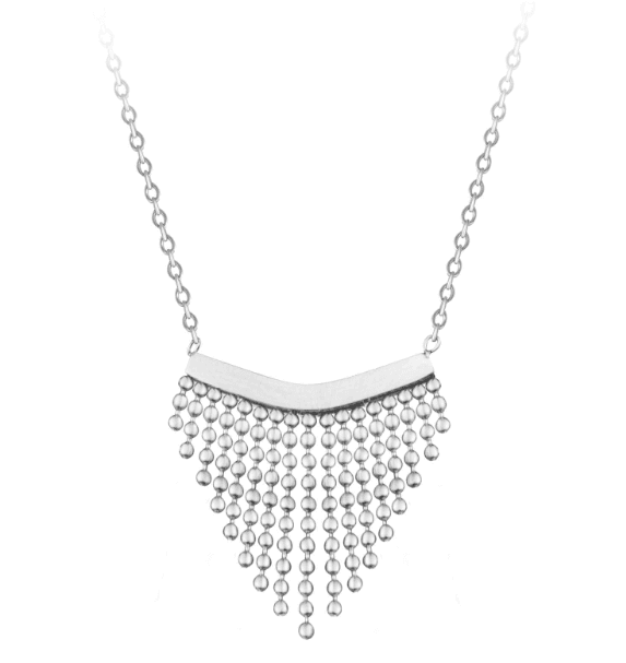Ocelový náhrdelník s ozdobou Chains Silver
