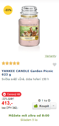 Yankee Candle Garden Picnic 623 g