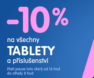 Extra sleva 10% na všechny tablety