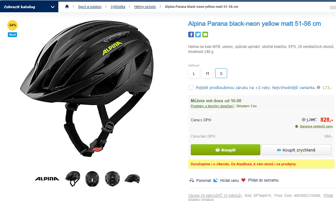 Helma na kolo MTB Alpina Parana 