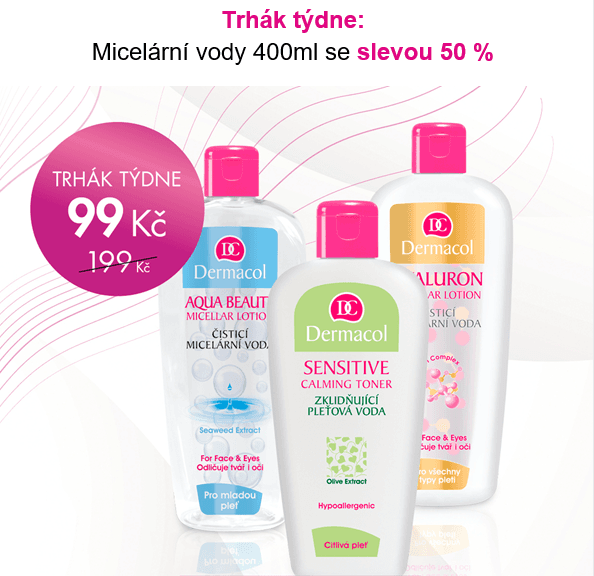 Sleva 50% na Micelární vody 400ml 