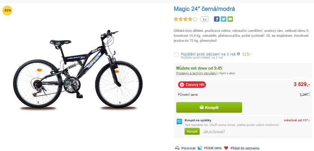 Kolo Olpran Magic, 24", do 70kg