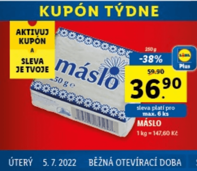 Máslo Milkpol 82% 250 g