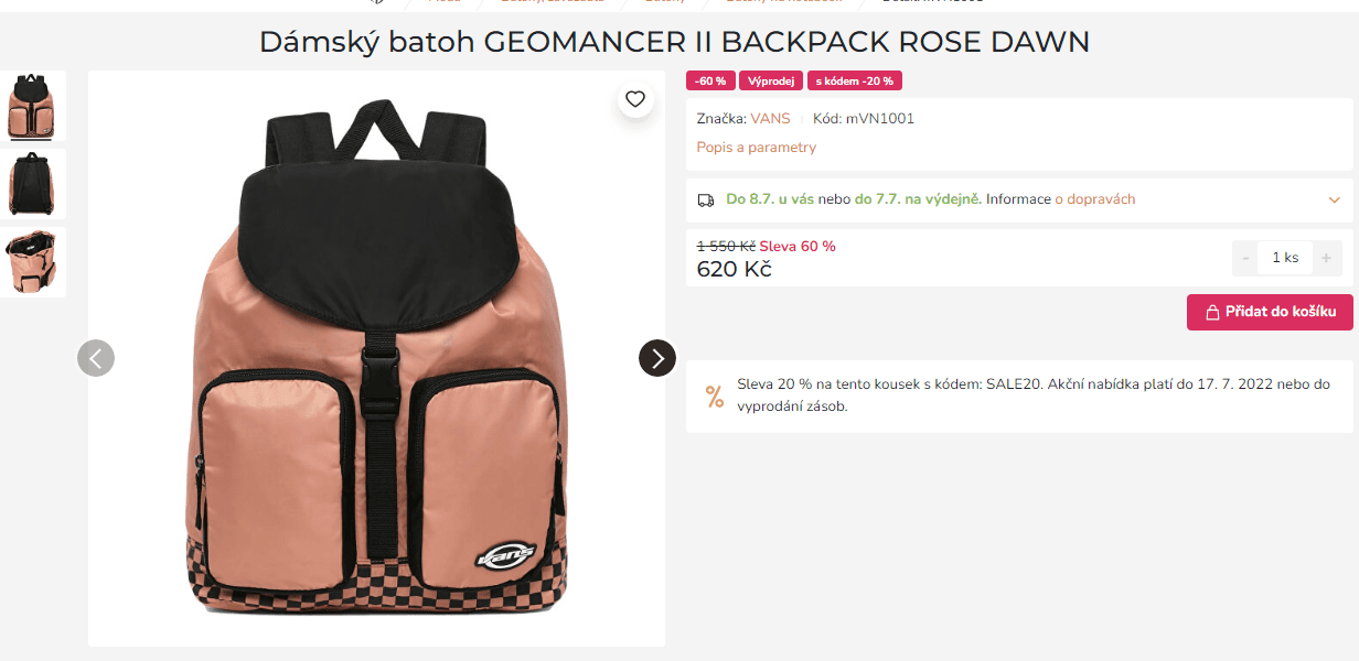 Dámský batoh VANS Geomancer 22 l