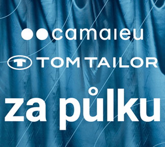 Sleva 50% na Tom Tailor a CAMAIEU