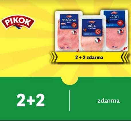 Akce 2+2 zdarma na šunky Pikok
