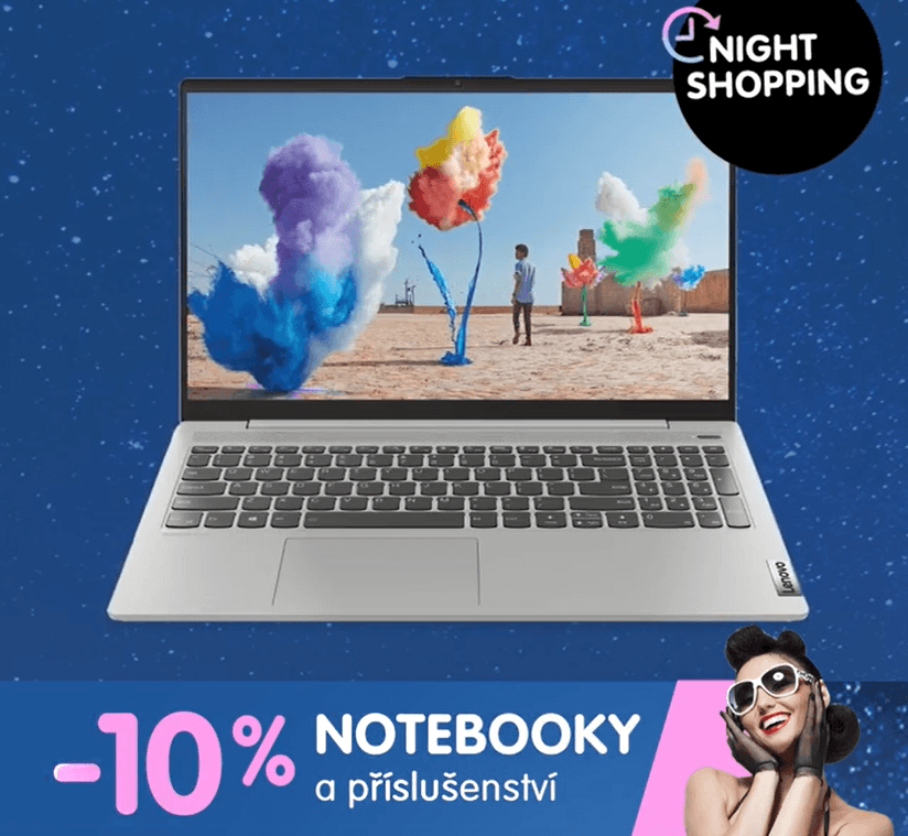 Extra sleva 10% na notebooky