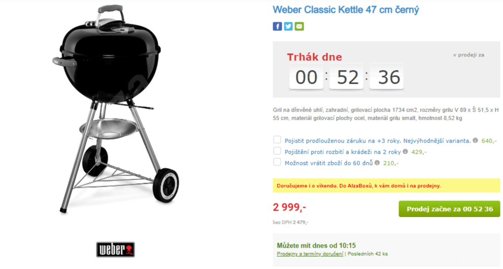 Gril Weber Classic Kettle 47 cm