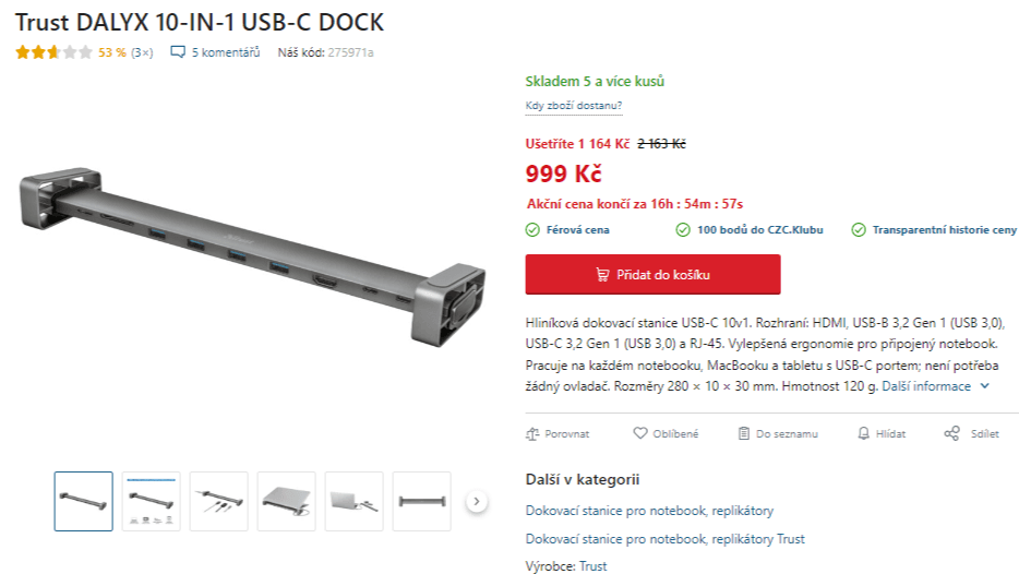Podložka pod ntb Trust, 10v1, dok