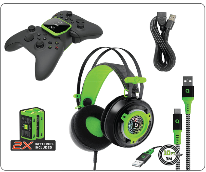 Příslušenství pro Xbox, sluchátka, nabíječka atd
