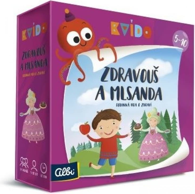 Společenská hra Zdravouš a Mlsanda Albi