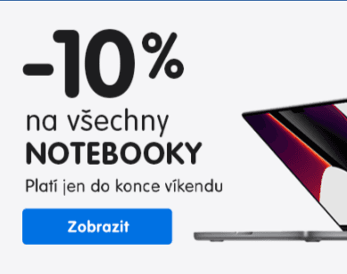 Extra sleva 10% na notebooky