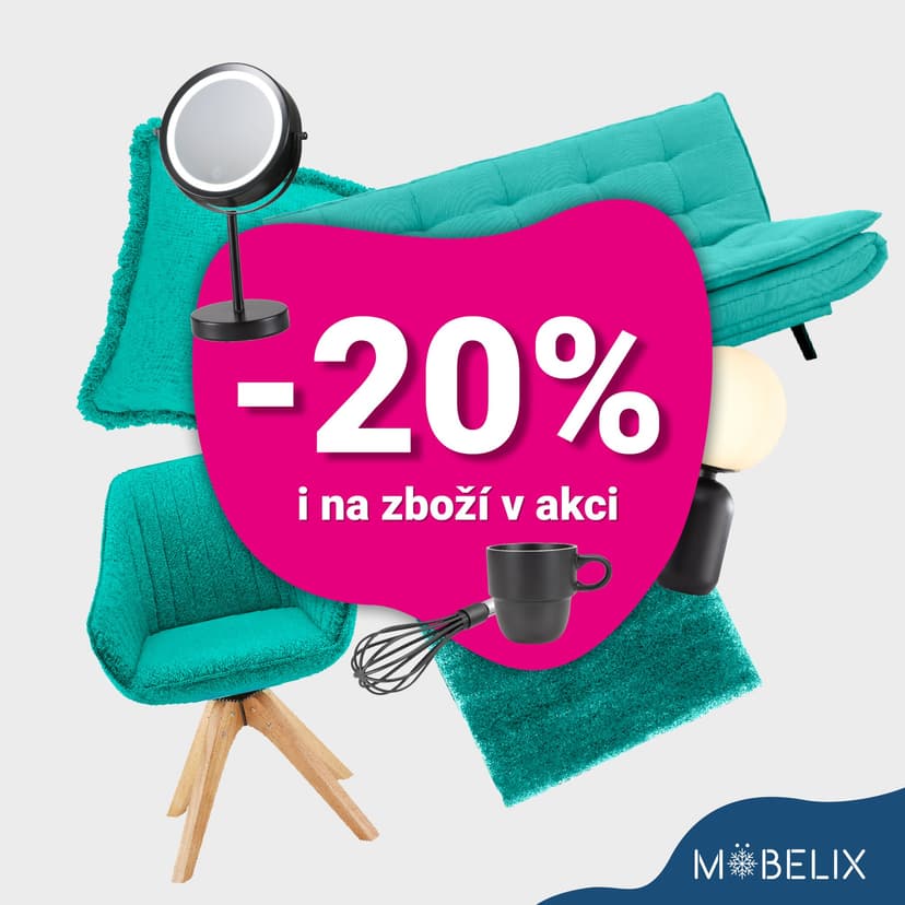 Slevový kód -20% na vše v Mobelix