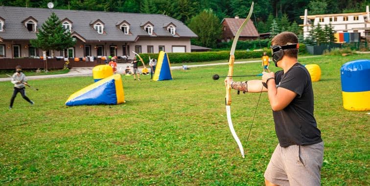 1 hod. hry Archery tag pro 1 hráče