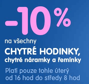 Extra sleva 10% na chytré náramky