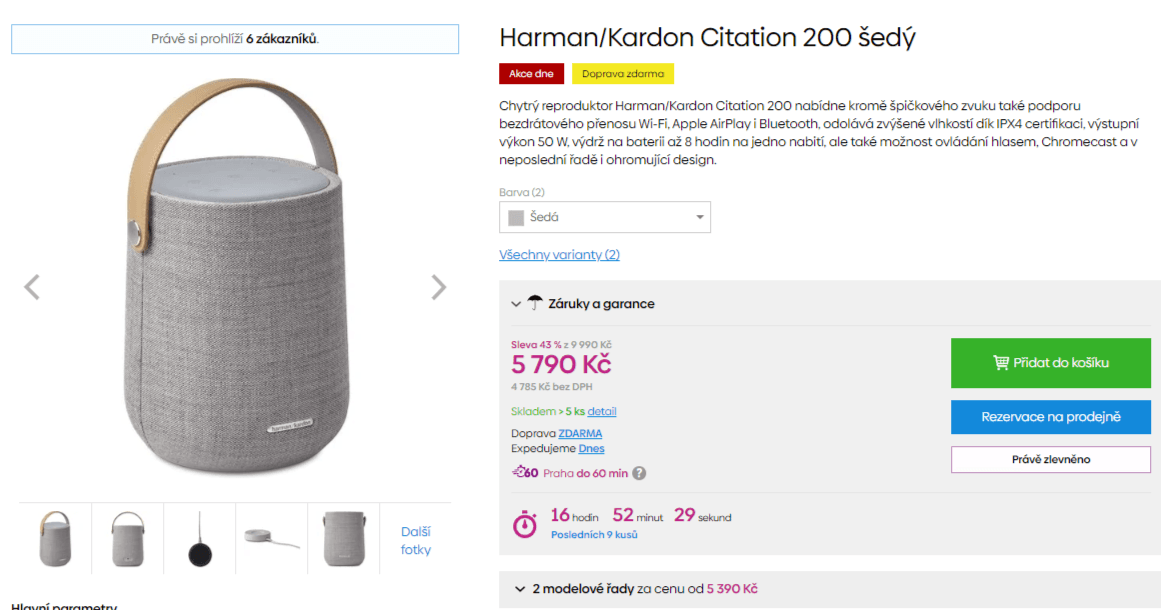 Repro Harman Kardon, 50W, Wifi, BT, Chromecast