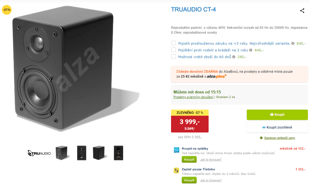 Reproduktor Truaudio CT-4, 40W