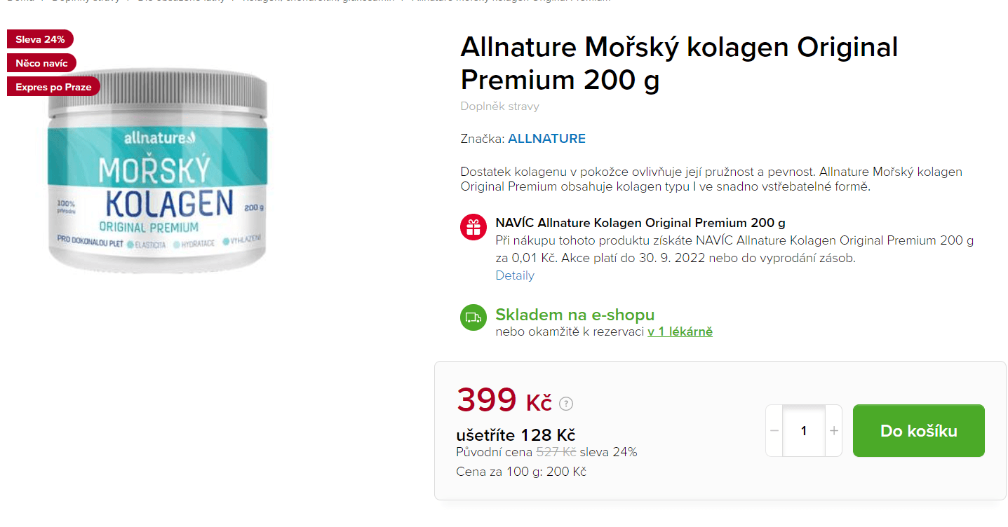 Mořský kolagen Original Premium 200 g