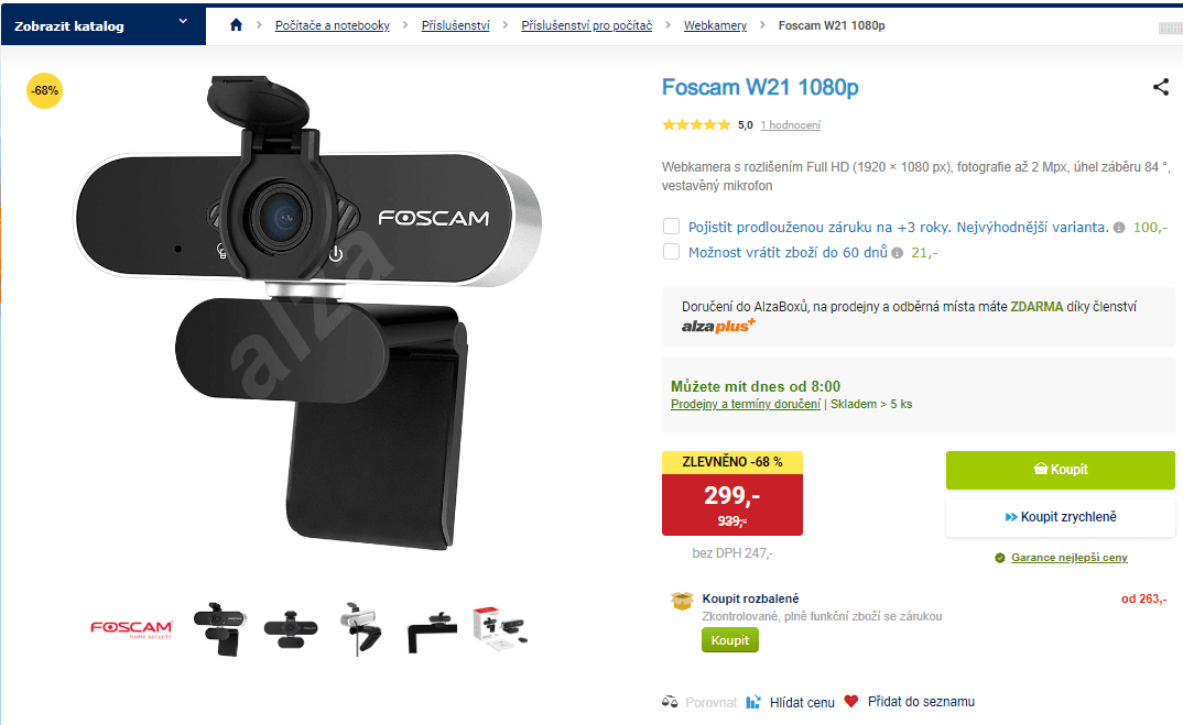 Webkamera Foscam W21 1080p