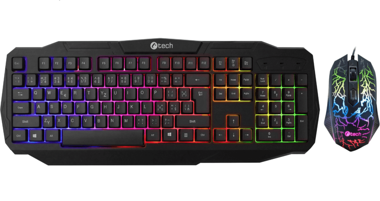 Set herní klávesnice a myši C-TECH