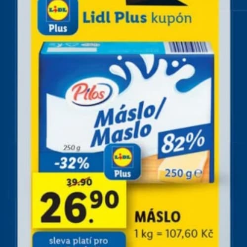 Máslo Pilos 82% 250 g