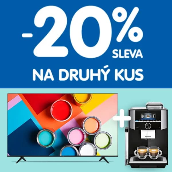 Sleva 20% na druhý kus elektra