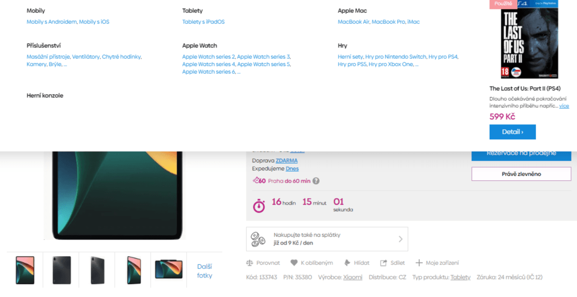 Tablet Xiaomi, 2,96GHz, 6GB RAM, 11"