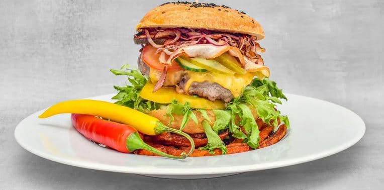Burgerové menu s dezertem pro rodinu